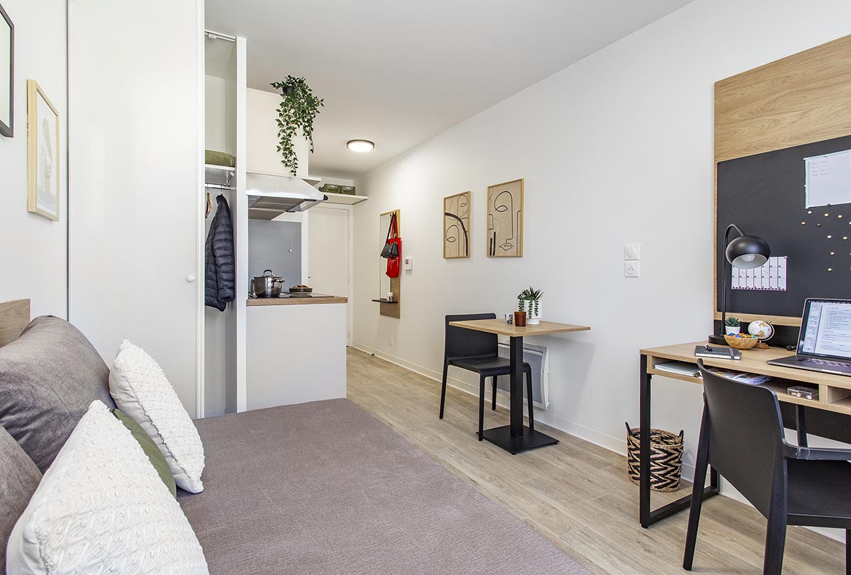 Studio Aristote Toulouse — cuisine équipée